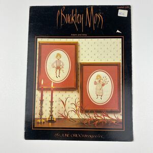 P Buckley Moss Adam and Amy Cross Stitch Pattern Chart 104 VTG 1983 Leaflet Farm